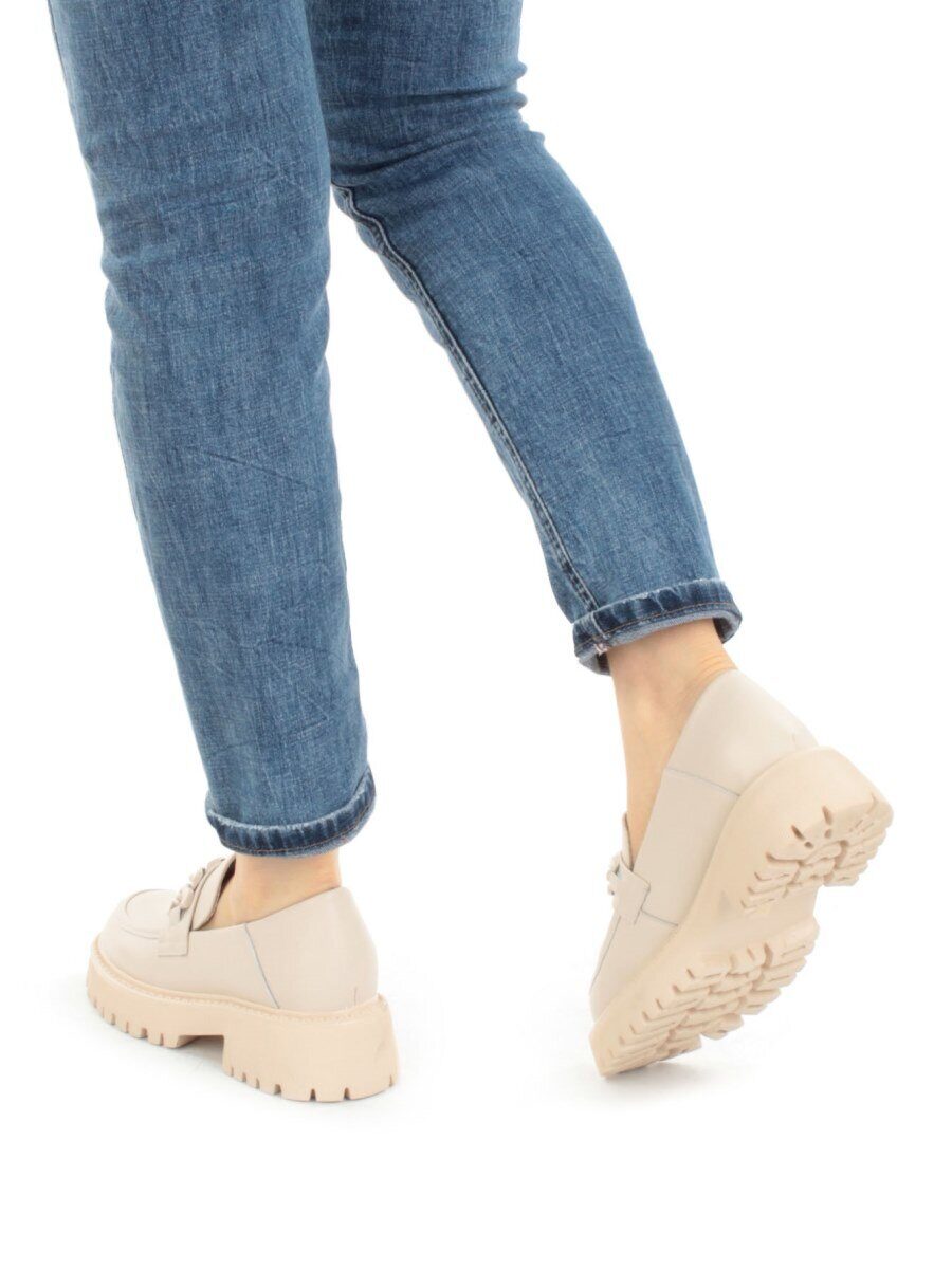 03-5926-2 BEIGE Лоферы женские (натуральная кожа)