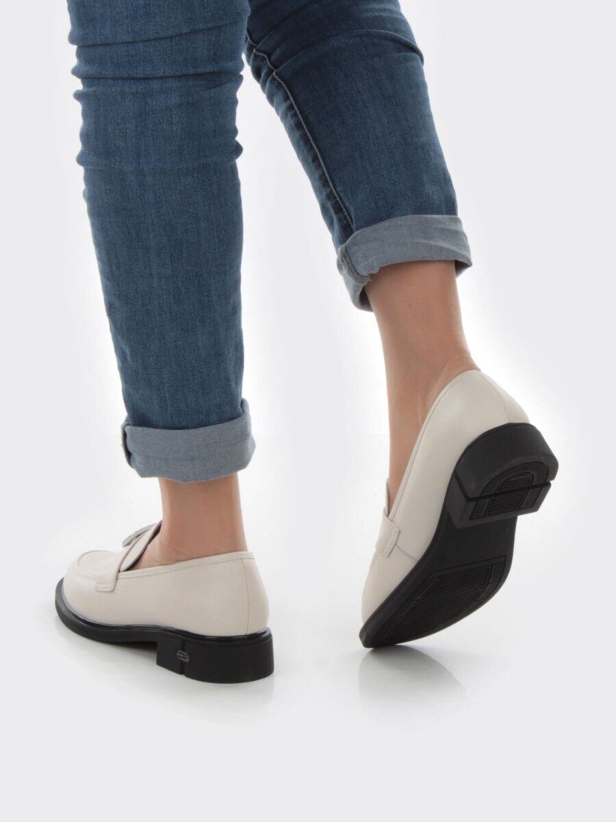 06-PDG261-2 BEIGE Туфли женские (натуральная кожа)