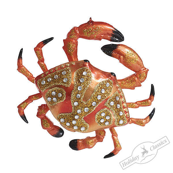 Каменный краб Черного моря (стекло) 10,5х10х3 см