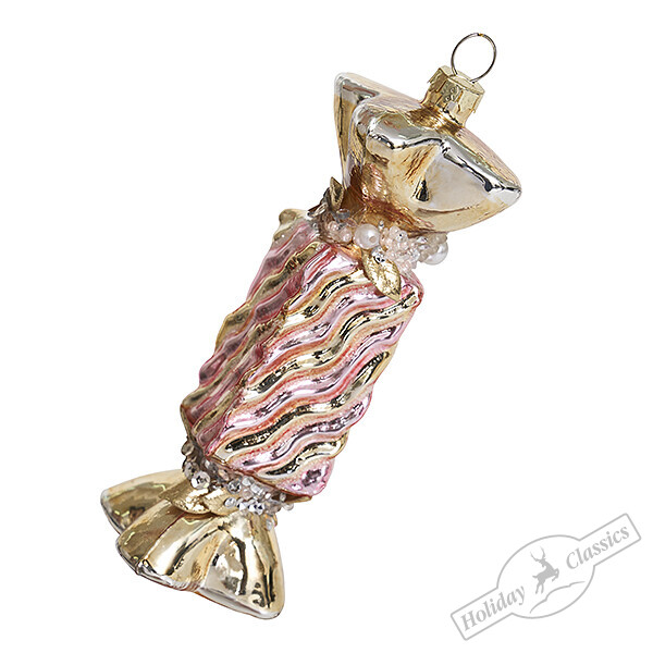 Конфета Суфле клубничное (стекло) 4,5х4,5х14 см