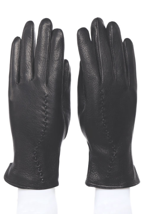 Перчатки жен. LuMeiJia A-4 нат.кожа/плюш