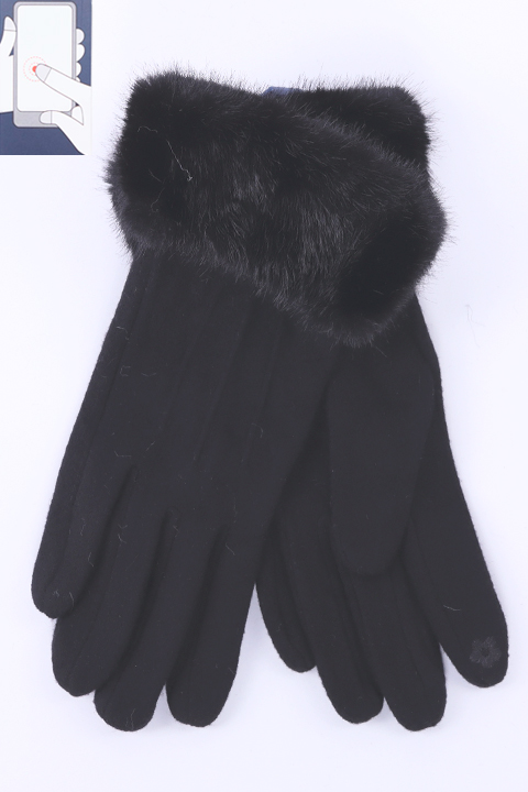 Перчатки жен. Солнце L-2 шерсть/сенсор