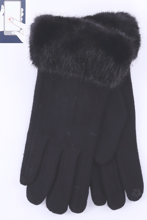 Перчатки жен. Солнце L-3 шерсть/сенсор