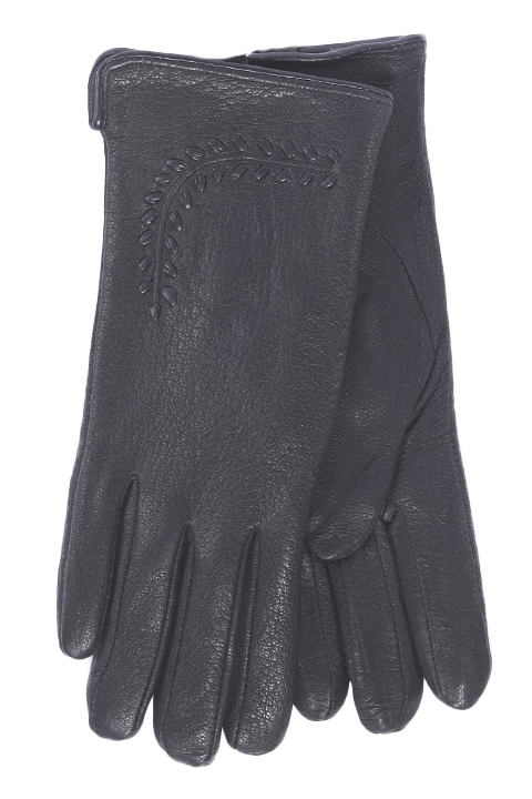 Перчатки жен. LuMeiJia A-6 нат.кожа/плюш