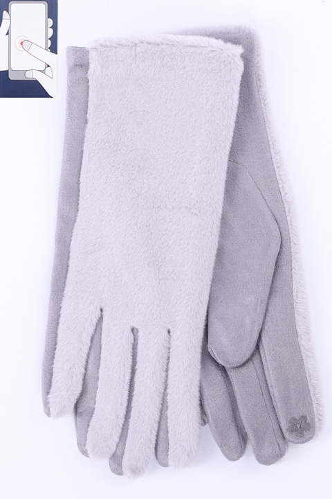 Перчатки жен. LuMeiJia MB-04 мех/сенсор