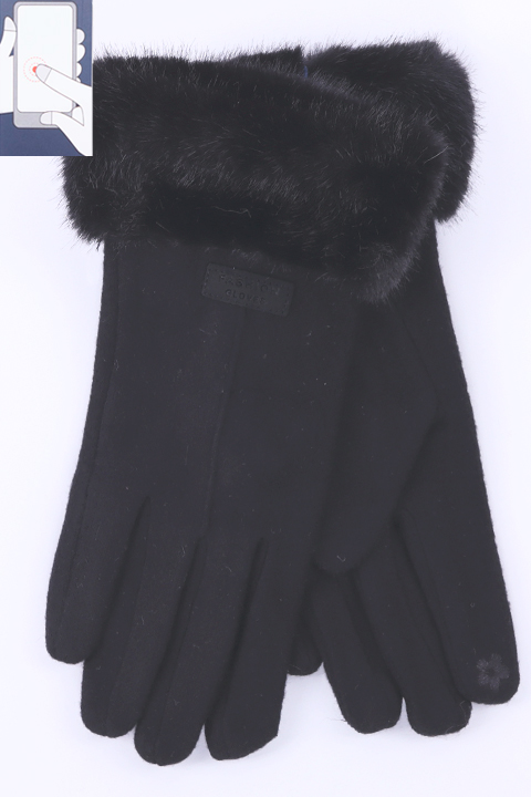 Перчатки жен. Солнце L-1 шерсть/сенсор