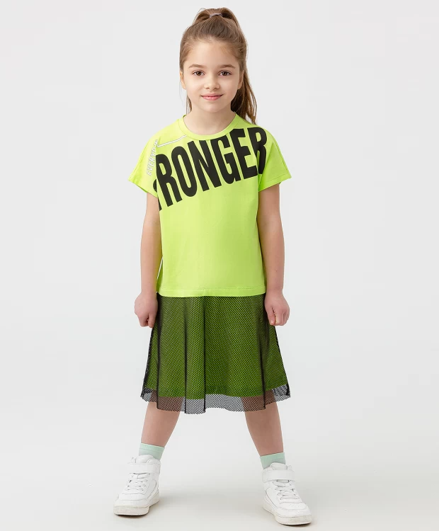 450 р. 900 р. Платье с коротким рукавом салатовое Button Blue