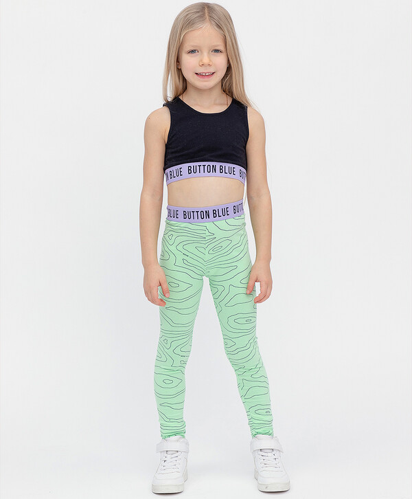 375 р. 750 р. Лосины мятные Button Blue