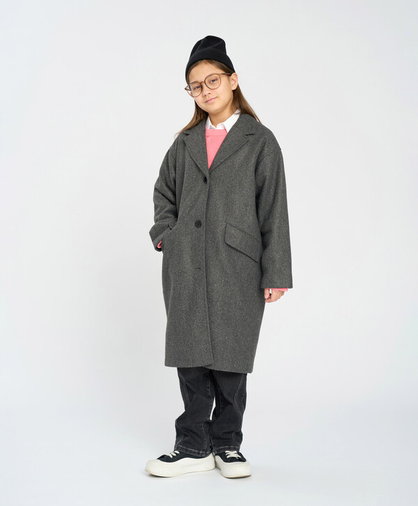 3120 р. 4800 р. Пальто для девочки демисезонное однобортное серое Button Blue