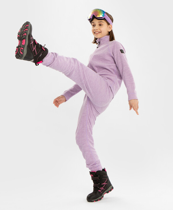 880 р.  1100 р.  Брюки полуприлегающие фиолетовый для девочки Button Blue