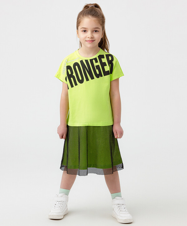 450 р. 900 р. Платье с коротким рукавом салатовое Button Blue