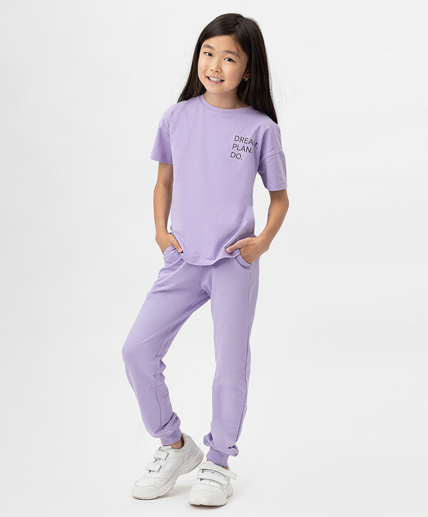 920 р.  1150 р.  Брюки-джоггеры трикотажные фиолетовые Button Blue