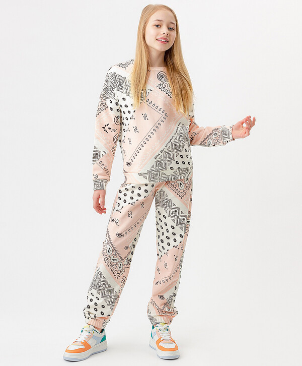 1000 р.  1250 р.  Брюки розовые с принтом Button Blue