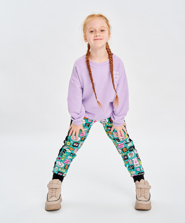 960 р.  1200 р.  Брюки с лампасами и принтом Button Blue