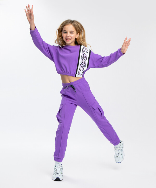 1192 р.  1490 р.  Брюки трикотажные фиолетовые Button Blue