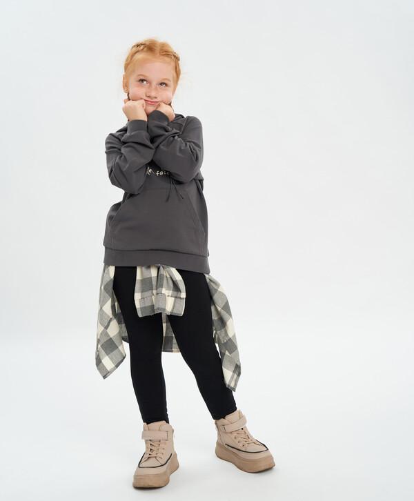 840 р.  1050 р.  Леггинсы утепленные черные Button Blue