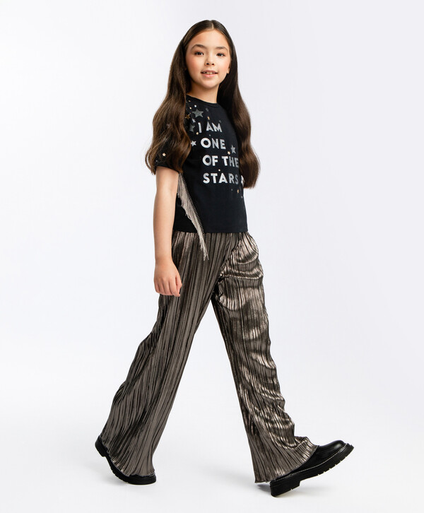 1320 р.  1650 р.  Брюки гофрированные серебристого цвета  Button Blue