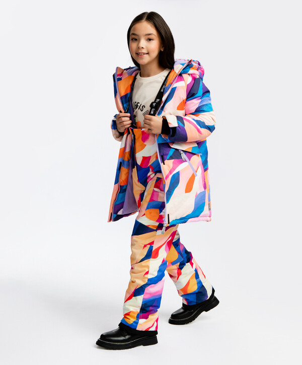 2596 р.  3245 р.  Брюки утепленные с принтом Button Blue