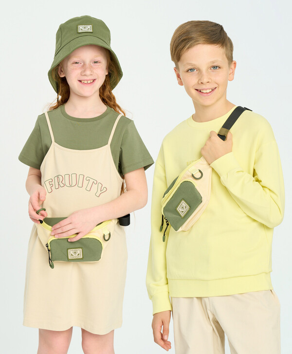 553 р. 850 р. Сумка поясная на молнии детская мультицвет Button Blue