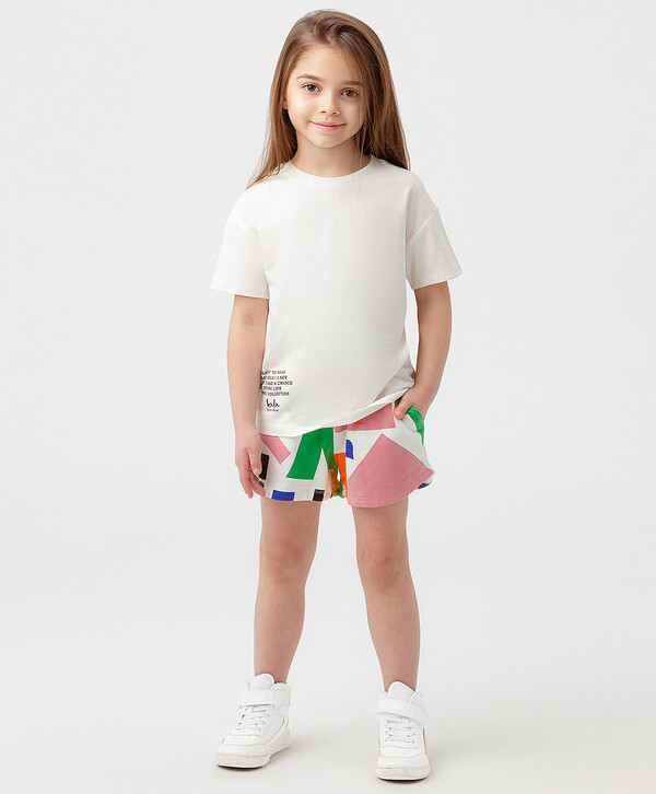 680 р.  850 р.  Шорты с поясом на резинке разноцветные Button Blue