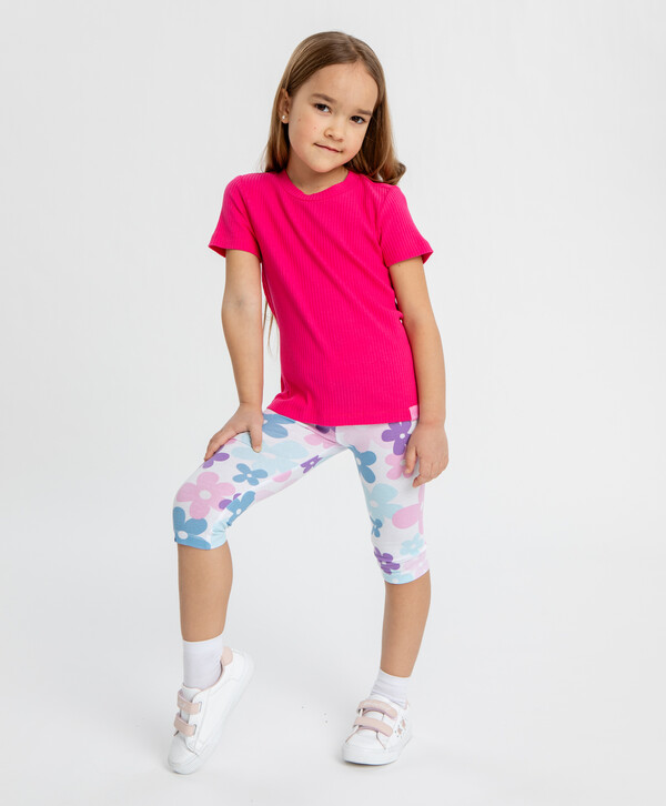 520 р.  650 р.  Велосипедки с принтом для девочки Button Blue