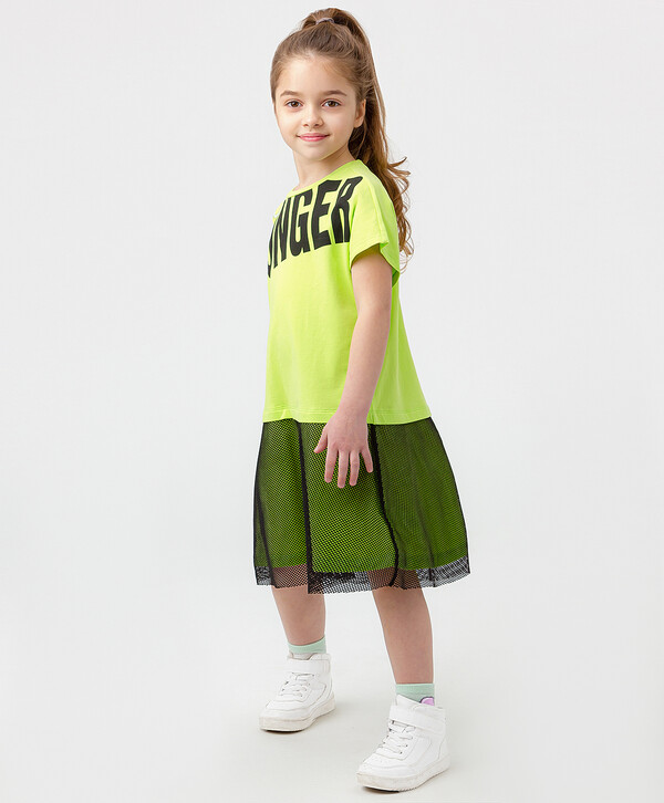 450 р. 900 р. Платье с коротким рукавом салатовое Button Blue