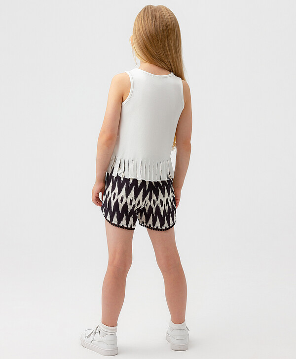 800 р.  1000 р.  Шорты черно-белые Button Blue