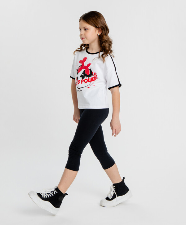 528 р.  659 р.  Велосипедки однотонные черные для девочки Button Blue