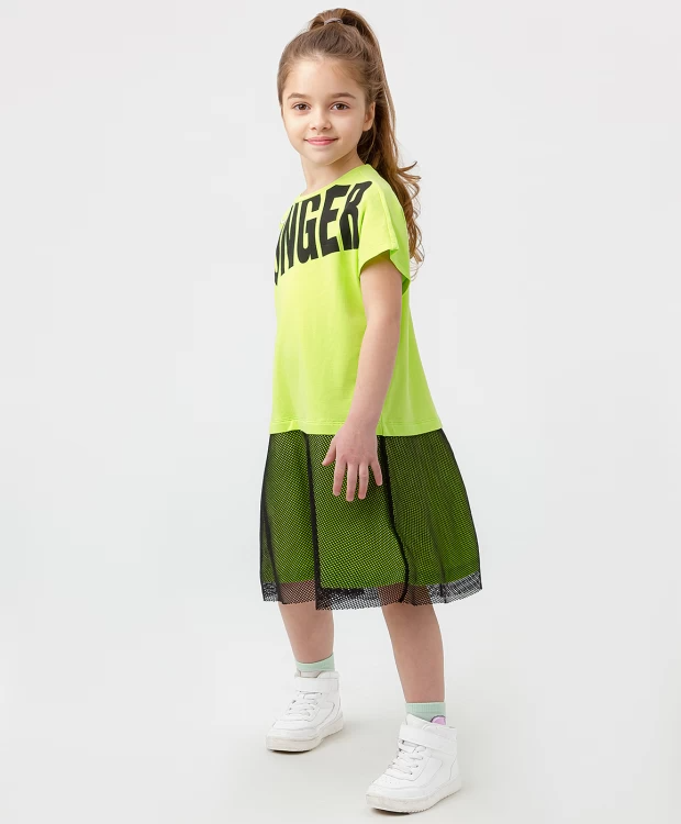 450 р. 900 р. Платье с коротким рукавом салатовое Button Blue