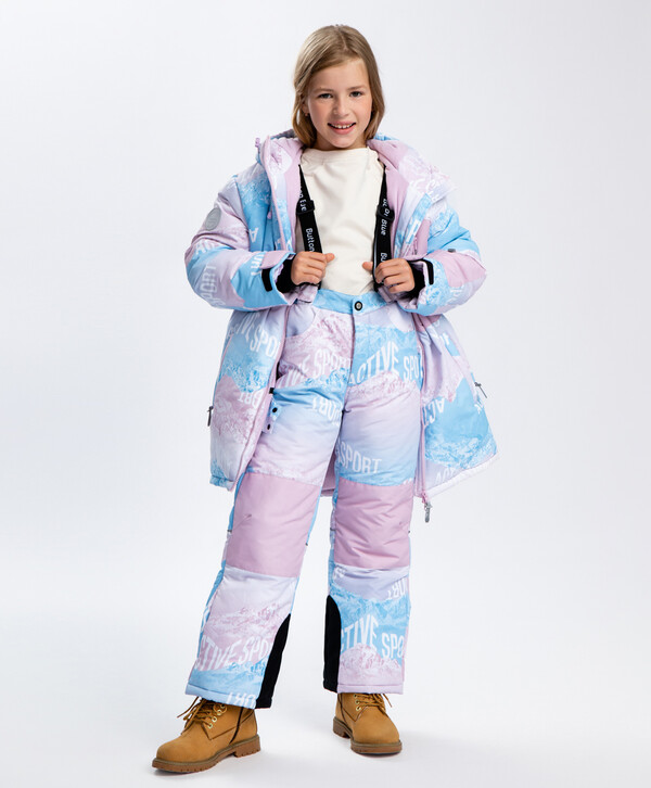 2596 р.  3245 р.  Брюки утепленные с принтом Button Blue