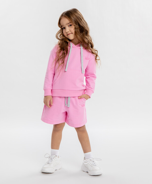 768 р.  959 р.  Шорты трикотажные с завязками розовые яркие для девочки Button Blue