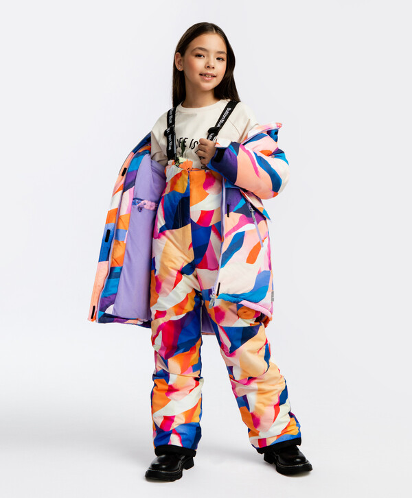 2596 р.  3245 р.  Брюки утепленные с принтом Button Blue