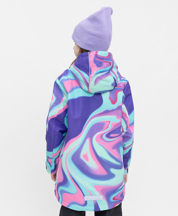 1550 р. 3100 р. Куртка демисезонная с мембраной сиреневая Button Blue