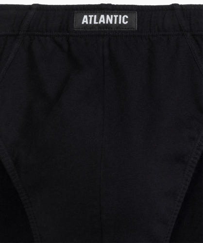 Мужские трусы слипы спорт Atlantic, набор 5 шт., хлопок, светло-голубые + графитовые + черные + светлый хаки + голубые, 5SMP-002