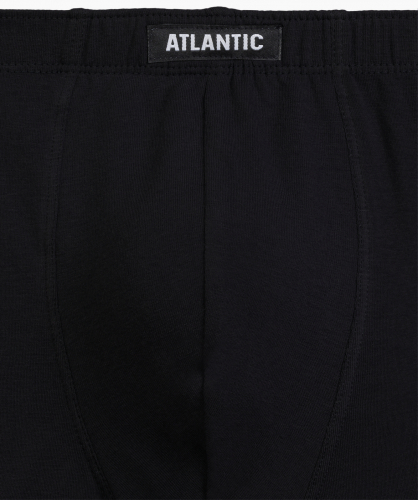 Мужские трусы шорты Atlantic, набор из 5 шт., хлопок, светло-голубые + графитовые + черные + светлый хаки + индиго, 5SMH-002