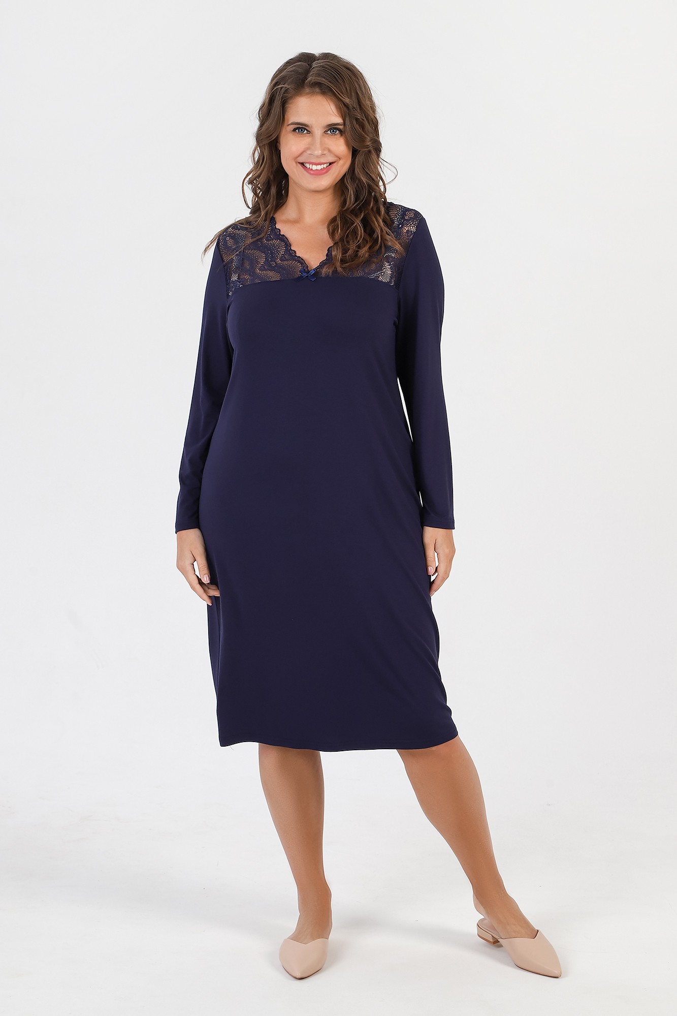 СТ. ЦЕНА 1130 руб//Ночная сорочка Миндаль-1