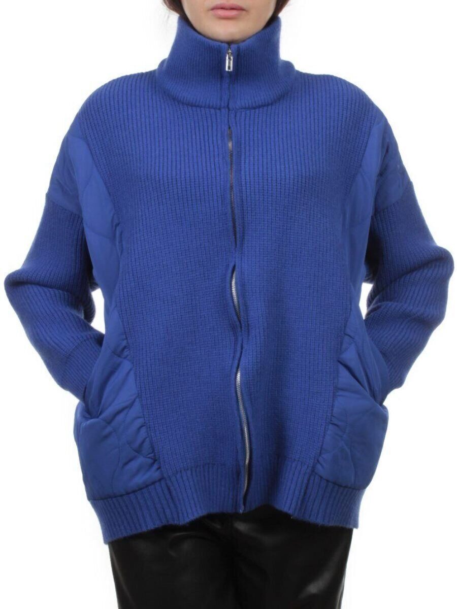 3155 BLUE Куртка-кардиган женская (90% хлопок, 10% синтепон)