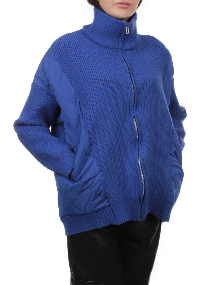 3155 BLUE Куртка-кардиган женская (90% хлопок, 10% синтепон)