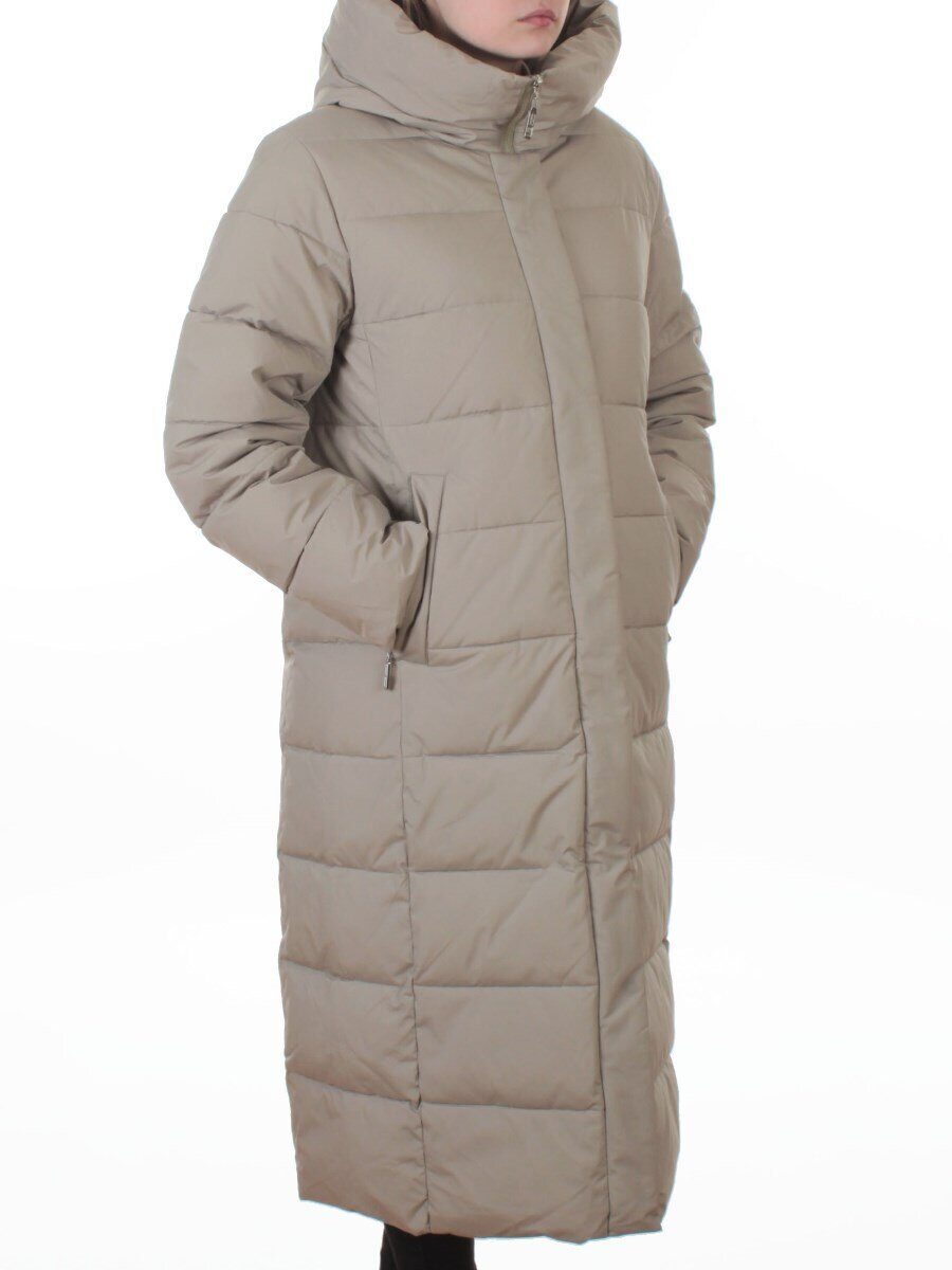 2338 LT. GREEN (OLIVE) Пальто зимнее женское (200 гр. холлофайбер)