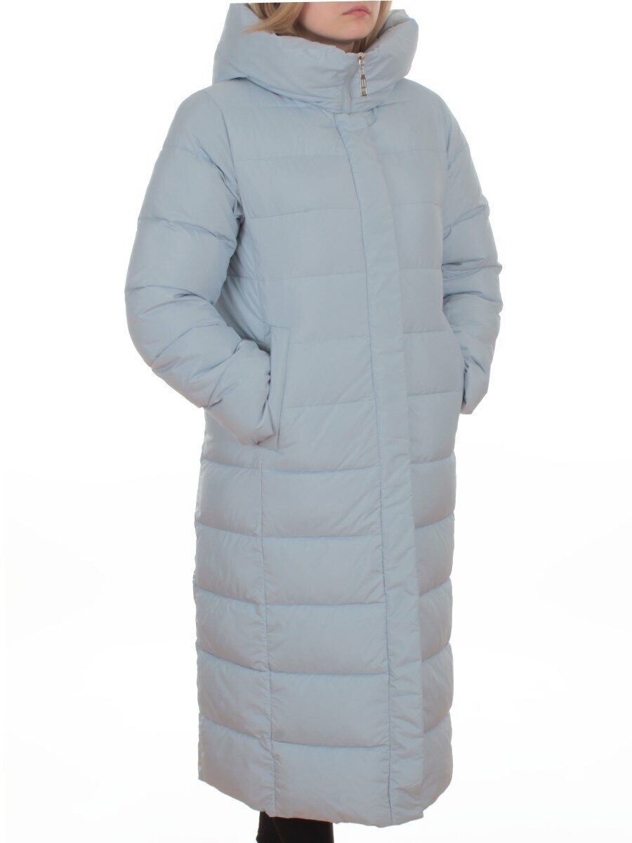 2037 LT. BLUE Пальто зимнее женское (200 гр. холлофайбер)
