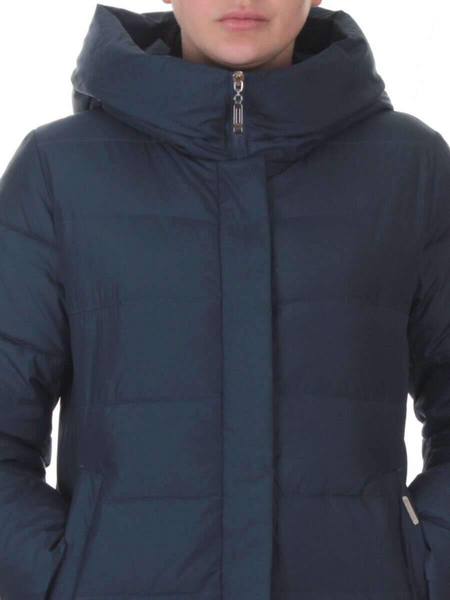 2037 BLUE Пальто зимнее женское (200 гр. холлофайбер)