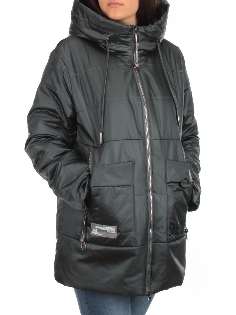 BM-1100 DK. GREEN Куртка демисезонная женская АЛИСА (100 гр. синтепон)