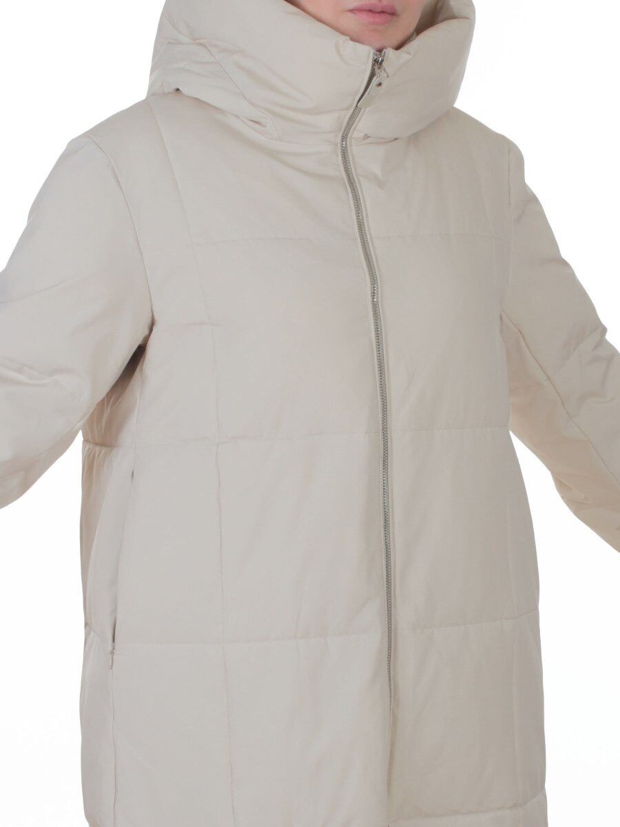 9917 LT. BEIGE Пальто зимнее женское (150 гр. холлофайбер)