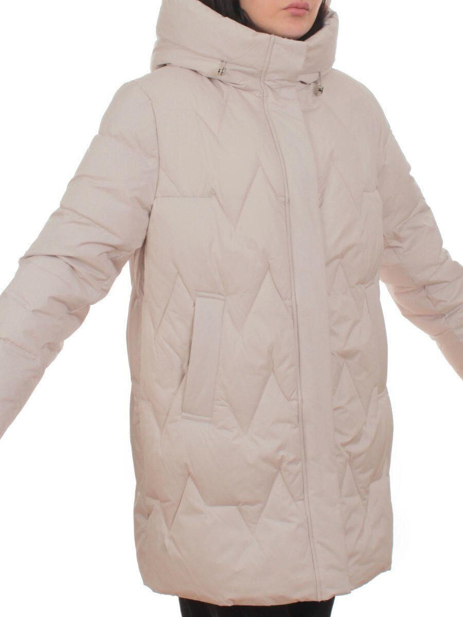 2404 BEIGE Куртка зимняя женская (200 гр. холлофайбер)