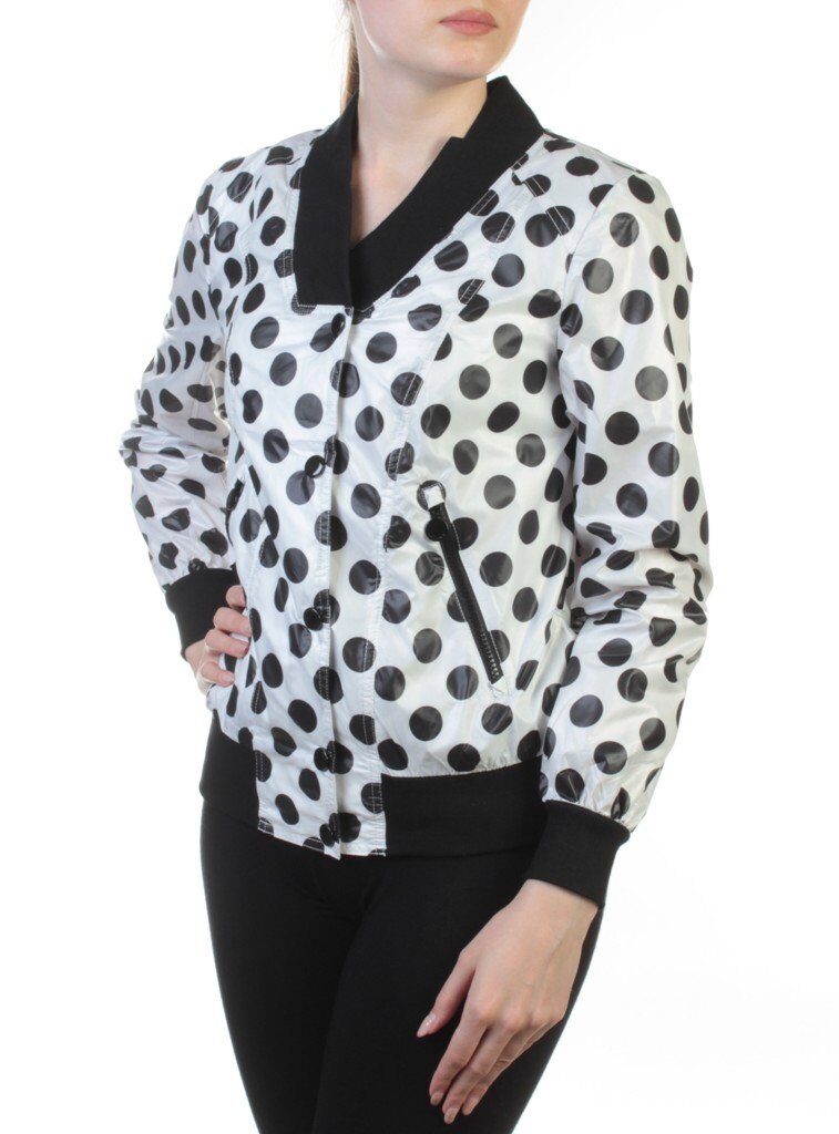 WA1327 WHITE Бомбер женский (100% полиэфир)