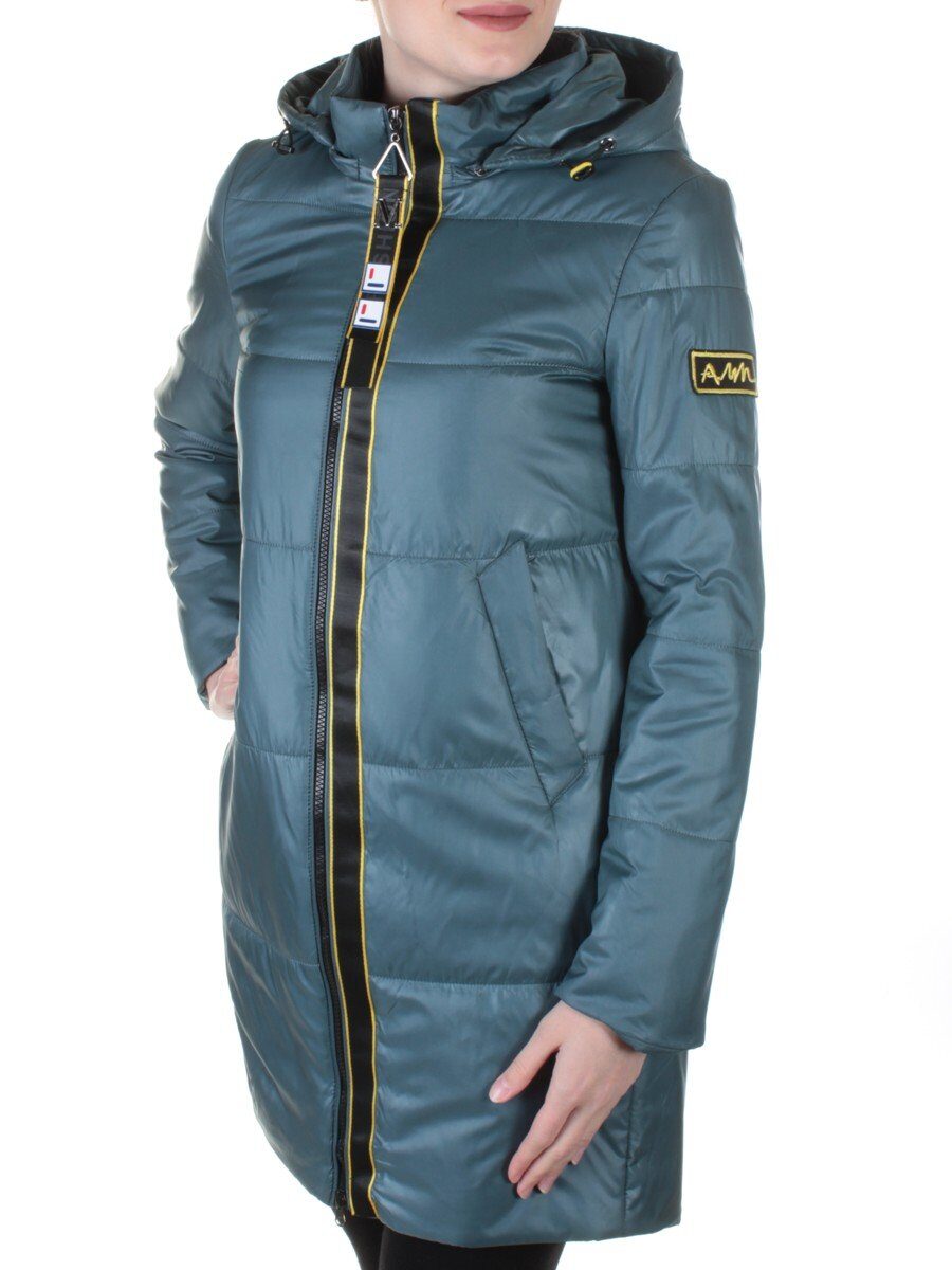 B19108 GRAY/GREEN Пальто демисезонное женское Aikesdfrs