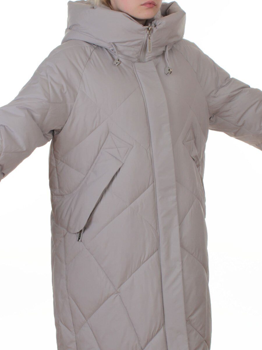 A620 GRAY Пальто зимнее женское (200 гр. био-пух)