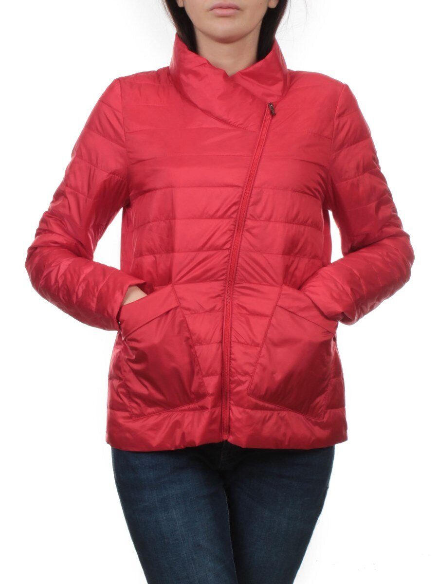 K-634 RED Куртка демисезонная стеганая женская (70 гр. холлофайбер)