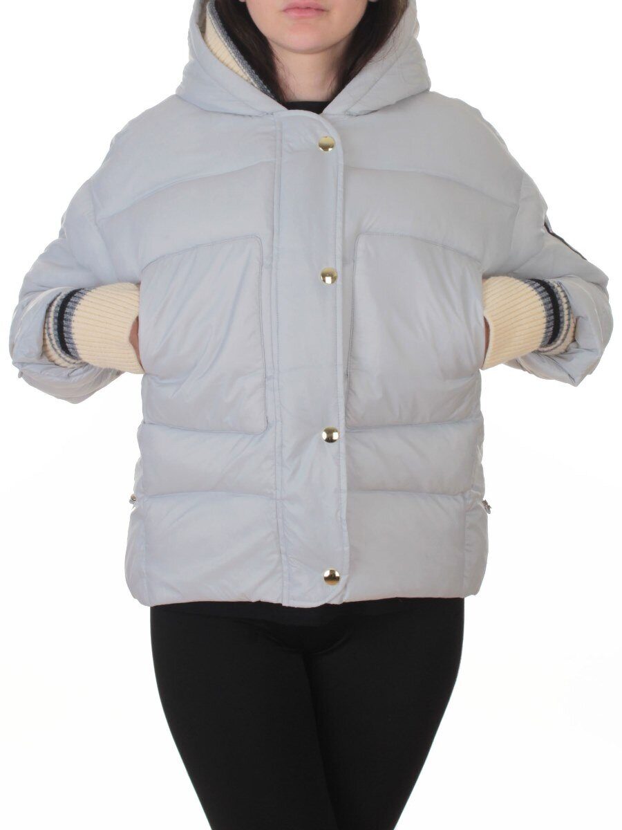 PE23-1 GRAY/LT. BLUE Куртка зимняя женская (150 гр. холлофайбер)