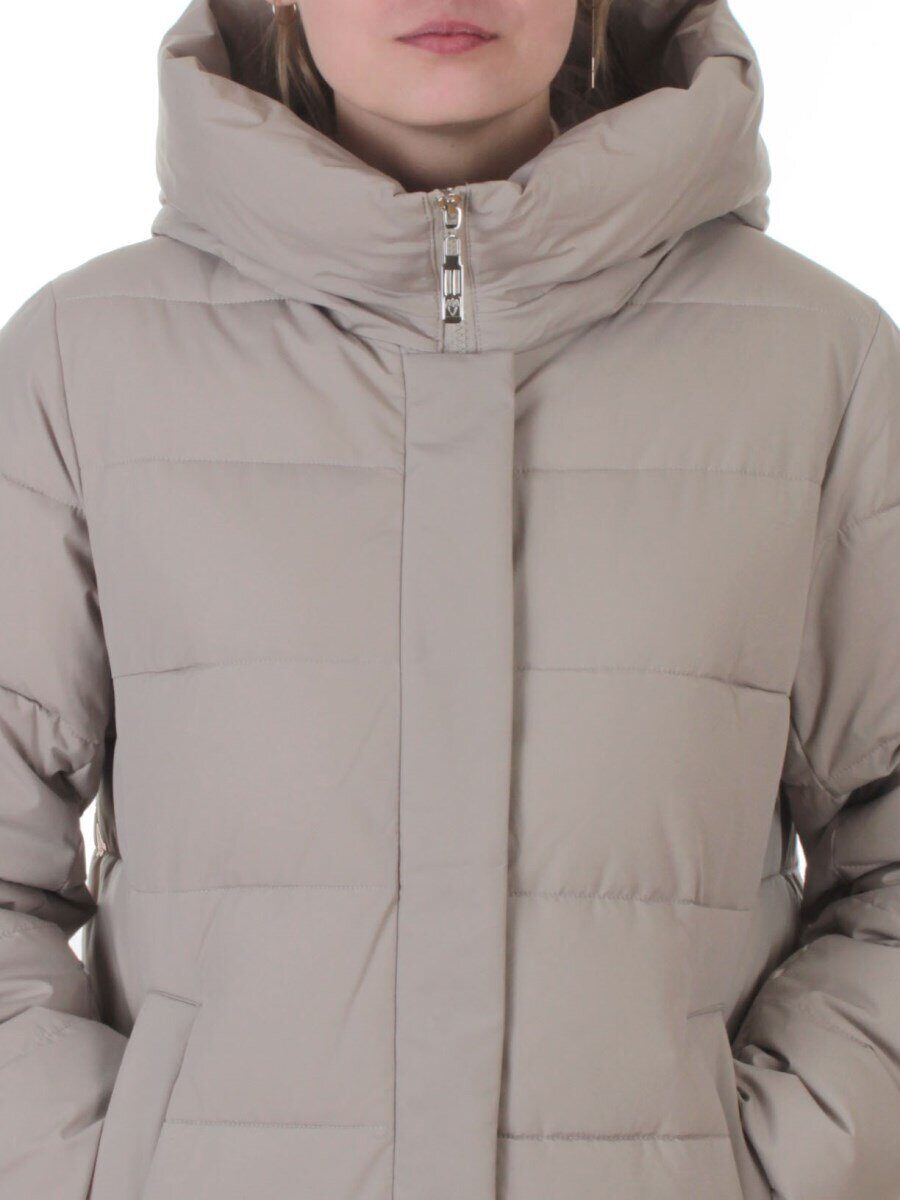 2338 DK. BEIGE Пальто зимнее женское (200 гр. холлофайбер)